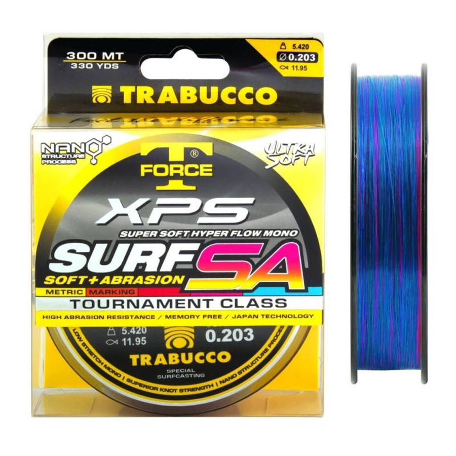 Trabucco T-Force XPS Surf Soft+abrasion mark system 300 m 0,22  mm zsinór