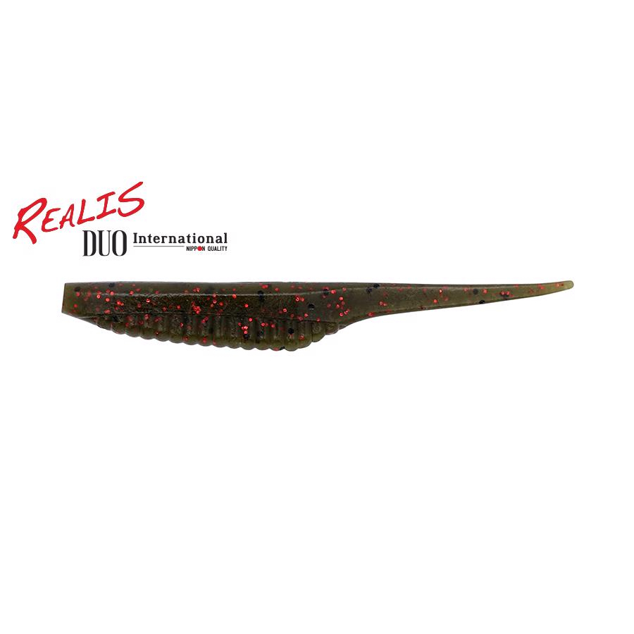 Duo Realis Versa Pintail 5" 12.5cm F018 Green Pumpkin Red Flake plasztik csali